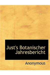 Just's Botanischer Jahresbericht