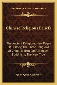 Chinese Religious Beliefs