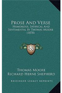 Prose and Verse