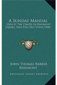 A Sunday Manual