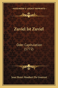 Zuviel Ist Zuviel