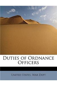 Duties of Ordnance Officers