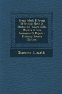 Prezzi Ideali E Prezzi Effettivi