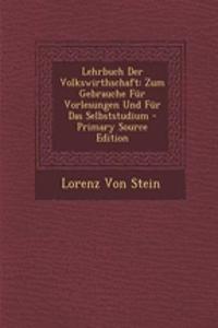 Lehrbuch Der Volkswirthschaft