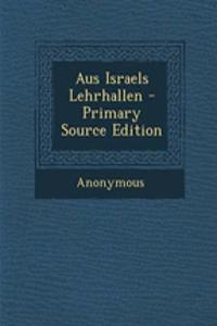 Aus Israels Lehrhallen