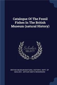 Catalogue Of The Fossil Fishes In The British Museum (natural History)