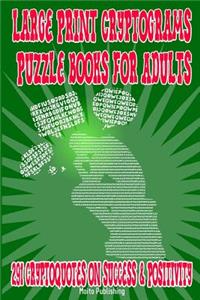 Large Print Cryptograms Puzzle Books for Adults