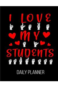 I Love My Students Daily Planner