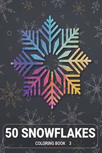 50 Snowflakes Coloring Book 3