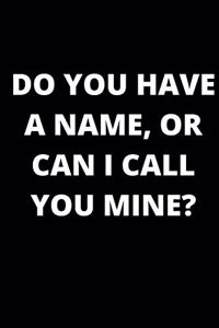 Do You Have A Name, Or Can I Call You Mine?