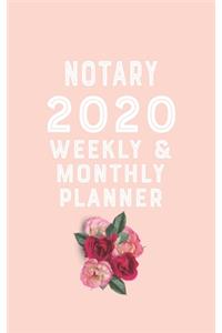notary 2020 Monthly Weekly Planner notary Occupation Planner A beautiful