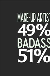 Make-Up Artist 49 % BADASS 51 %