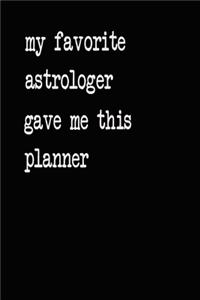 My Favorite Astrologer Gave Me This Planner
