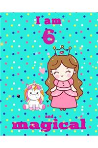 unicorn journal i am 6 and magical