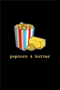 Cute Popcorn And Butter Perfect Corn Snack Drinks