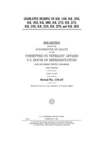 Legislative hearing on H.R. 1448, H.R. 1853, H.R. 1925, H.R. 2005, H.R. 2172, H.R. 2173, H.R. 2192, H.R. 2219, H.R. 2378, and H.R. 2623