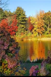 Fall Colors Autumn Lake Reflection 2020 Weekly Planner 134 Pages