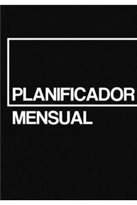 Planificador mensual minimalista sin fecha en español 7x10 (17,78cm x 25,4cm): Planificador mensual sin fecha