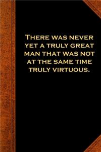 2020 Weekly Planner Ben Franklin Quote Great Man Virtuous Vintage Style 134 Pages
