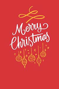 Christmas & Holiday Notebook - Blank Lined Journal Notebook for Writing Notes