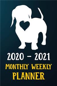 2020 2021 Monthly Weekly Planner