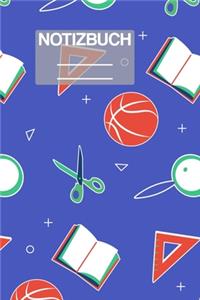Notizbuch A5 Muster Zeichnung Schule Lupe Basketball Buch Buecher