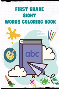 First Grade Sight Words Coloring Book