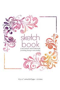 Sketch Book Unlined Notebook