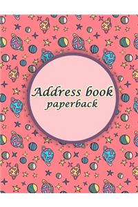 Address book paperback