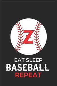 Eat Sleep Baseball Repeat Z