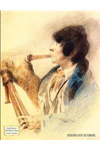 Sketchbook (Bagpipe Player by Joseph Stella)