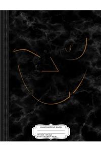 Winking Pumpkin Jack-O-Lantern Composition Notebook