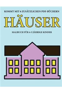 Malbuch für 4-5 jährige Kinder (Häuser)
