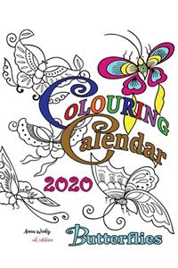 Colouring Calendar 2020 Butterflies (UK Edition)