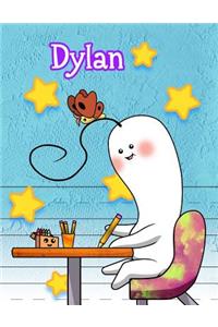 Dylan: Personalized Book with Child's Name, Primary Writing Tablet, 65 Sheets of Practice Paper, 1