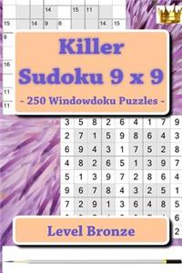 Killer Sudoku 9 X 9 - 250 Windowdoku Puzzles - Level Bronze