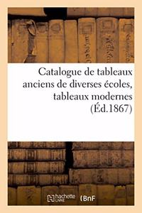 Catalogue de Tableaux Anciens de Diverses Écoles, Tableaux Modernes