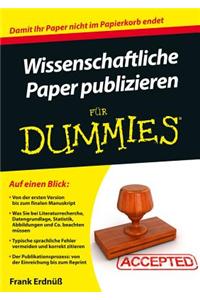 Wissenschaftliche Paper publizieren fur Dummies