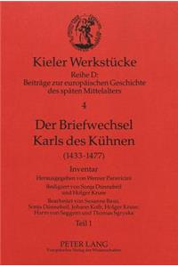 Der Briefwechsel Karls Des Kuehnen