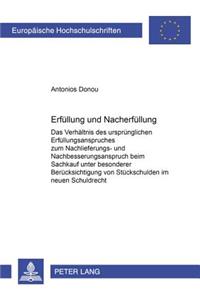 Erfuellung Und Nacherfuellung