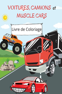 Livre de Coloriage Voitures, Camions et Monster Trucks