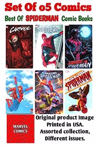Spiderman comic set of 5 | Original product | printed in USA. Assorted collection with different issues, from 1990 to present.