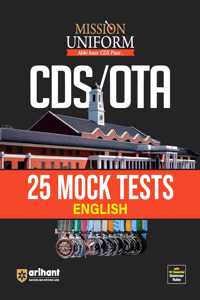 Arihant Mission Uniform CDS/OTA | 25 Mock Tests English | With 151 Essential Grammar