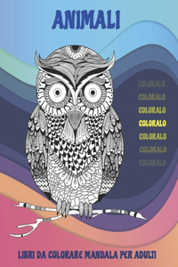 Libri da colorare Mandala per adulti - Coloralo - Animali