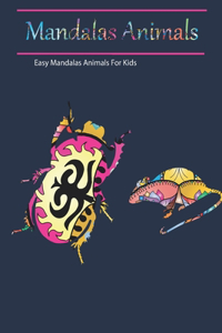 Mandalas Animals Easy Mandalas Animals For Kids