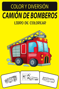 Camión de Bomberos Libro de Colorear