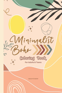 Minimalist Boho Coloring Book For Adults & Teens