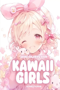 Anime Coloring Book Kawaii Girls