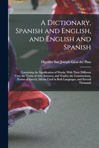 Dictionary, Spanish and English, and English and Spanish