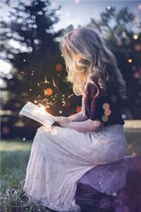Woman Enjoying the Magic of Reading Journal